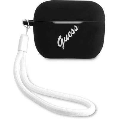Guess Vintage silikonilaukku Airpods Pro - Musta Guess Vintage silikonilaukku Airpods Pro - Musta