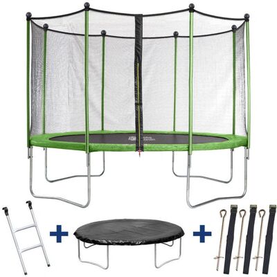 Habitat Et Jardin Yoopi - Trampolino 3,65 m con rete, scala - Trampolino Habitat Et Jardin Yoopi - Trampolino 3,65 m con rete, scala - Trampolino