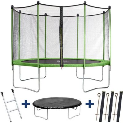 Habitat Et Jardin Yoopi 3,65 m Trampolin - Sicherheitsnetz, Leiter, Abdeckung Habitat Et Jardin Yoopi 3,65 m Trampolin - Sicherheitsnetz, Leiter, Abdeckung