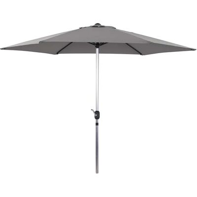 Habitat et Jardin Aluminium Gartenschirm - Sonne - Rund - Ø 3m - Grau Habitat et Jardin Aluminium Gartenschirm - Sonne - Rund - Ø 3m - Grau