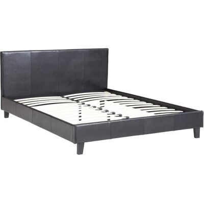 Letto Habitat et Jardin Lina - Nero - 140x190cm - Letto Letto Habitat et Jardin Lina - Nero - 140x190cm - Letto