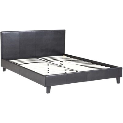 Letto Habitat et Jardin - Nero - 160x200cm - Matrimoniale Letto Habitat et Jardin - Nero - 160x200cm - Matrimoniale
