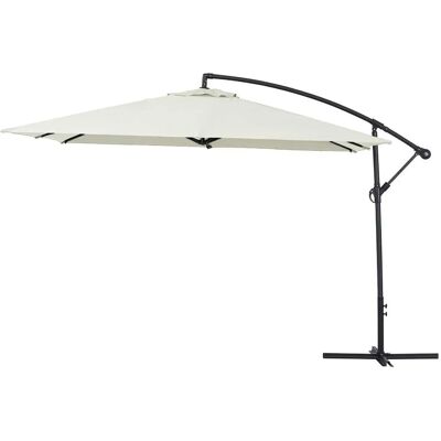 HABITAT ET JARDIN Parasol ogrodowy Ilios 3 - 3x3m Ecru HABITAT ET JARDIN Parasol ogrodowy Ilios 3 - 3x3m Ecru