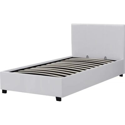 Habitat et Jardin Lit PVC Carla - 90 x 190 cm - Blanc - Lit - Publicité Habitat et Jardin Lit PVC Carla - 90 x 190 cm - Blanc - Lit - Publicité