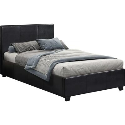 Habitat et Jardin Lit PVC Carla - 90 x 190 cm - Noir - Lit - Publicité Habitat et Jardin Lit PVC Carla - 90 x 190 cm - Noir - Lit - Publicité