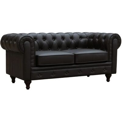 Habitat et Jardin Chesterfield Aliza - 157 x 82 x 70 cm - 2 Sitzplätze - Braun - Sofa Habitat et Jardin Chesterfield Aliza - 157 x 82 x 70 cm - 2 Sitzplätze - Braun - Sofa