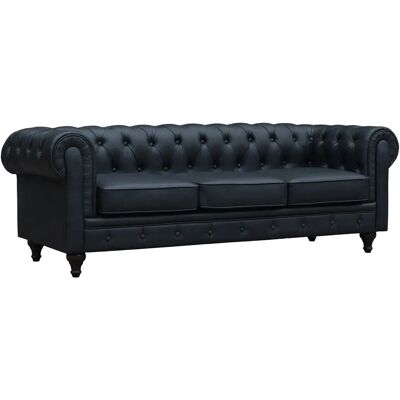 Habitat et jardin Aliza Divano Chesterfield - 3 Posti - Nero Habitat et jardin Aliza Divano Chesterfield - 3 Posti - Nero