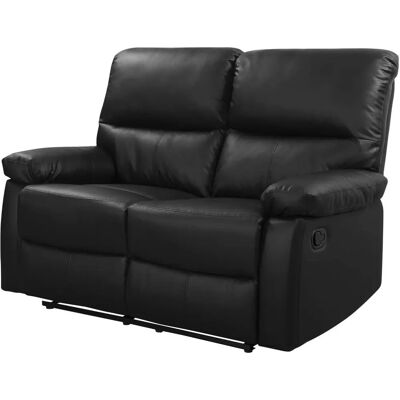 Habitat et Jardin Lincoln Relaxbank - 2 Zitplaatsen - Zwart Habitat et Jardin Lincoln Relaxbank - 2 Zitplaatsen - Zwart