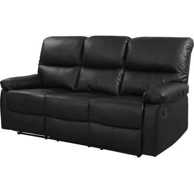 Habitat et Jardin Lincoln Sofa Rozkładany - 3 Miejsca - Czarny Habitat et Jardin Lincoln Sofa Rozkładany - 3 Miejsca - Czarny