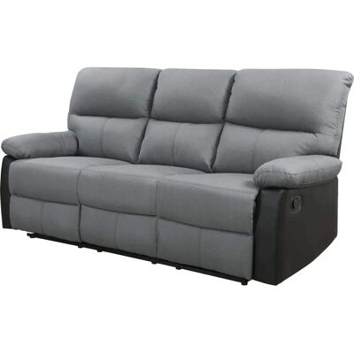 Habitat et Jardin Lincoln 3-Sitzer Liegesofa - Schwarz/Dunkelgrau Habitat et Jardin Lincoln 3-Sitzer Liegesofa - Schwarz/Dunkelgrau