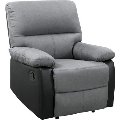 Habitat et Jardin Lincoln Sessel - Schwarz/Dunkelgrau - Relaxsessel Habitat et Jardin Lincoln Sessel - Schwarz/Dunkelgrau - Relaxsessel