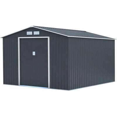 Habitat et Jardin Vegas Galvanizado Armazenamento de Jardim - 8,83 m² - Cinza - Guarda-Jardim Habitat et Jardin Vegas Galvanizado Armazenamento de Jardim - 8,83 m² - Cinza - Guarda-Jardim