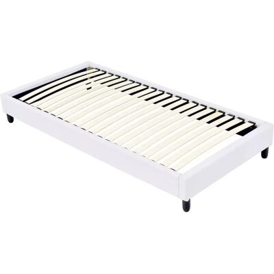 Habitat et Jardin Boxspring capitonné avec draps - 90 x 190 cm - draps - Publicité Habitat et Jardin Boxspring capitonné avec draps - 90 x 190 cm - draps - Publicité