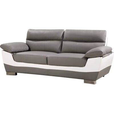 Habitat et Jardin Sofá de 3 plazas Dallas Gris/Blanco Habitat et Jardin Sofá de 3 plazas Dallas Gris/Blanco