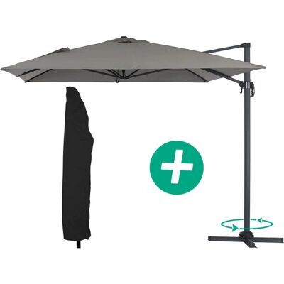 Parasole da giardino Habitat Et Jardin Sun 4 - Rettangolare 3x4m - Grigio Parasole da giardino Habitat Et Jardin Sun 4 - Rettangolare 3x4m - Grigio
