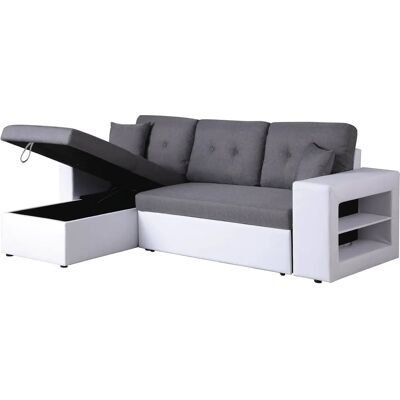 Habitat et Jardin Divano ad Angolo Axel Reversibile - Bianco/Grigio Habitat et Jardin Divano ad Angolo Axel Reversibile - Bianco/Grigio