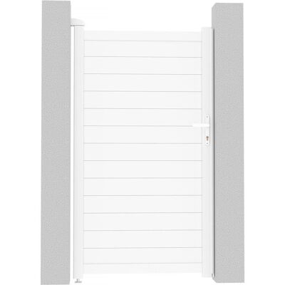 Cancello da Giardino in Alluminio Habitat Et Jardin - 101.2x180.9cm - Bianco Cancello da Giardino in Alluminio Habitat Et Jardin - 101.2x180.9cm - Bianco