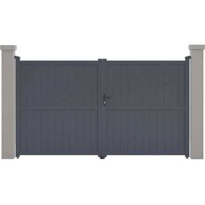 Cancello da giardino in alluminio Habitat et Jardin Maurice - 299,5x155,9 cm - Grigio Cancello da giardino in alluminio Habitat et Jardin Maurice - 299,5x155,9 cm - Grigio
