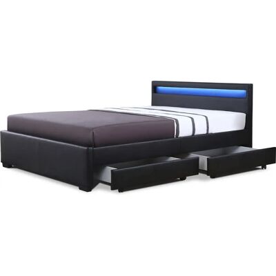 Habitat et Jardin Letto NICO LED - Nero Habitat et Jardin Letto NICO LED - Nero
