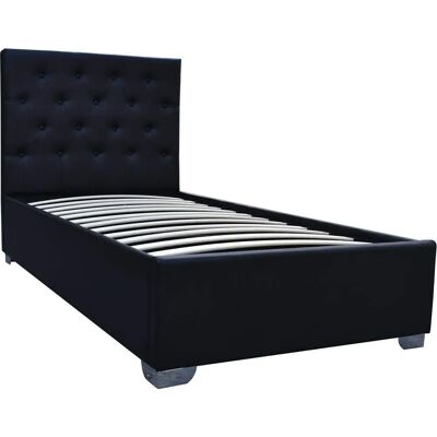 Habitat et Jardin Tino Einzelbett mit Truhe - Schwarz Habitat et Jardin Tino Einzelbett mit Truhe - Schwarz