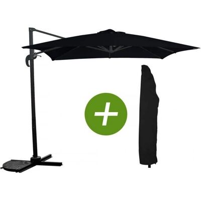 Habitat Et Jardin Kwadratowy Parasol Ogrodowy - 2,5x2,5m - Czarny Habitat Et Jardin Kwadratowy Parasol Ogrodowy - 2,5x2,5m - Czarny