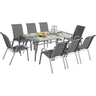 Set di mobili da giardino Habitat et Jardin - Porto + Cordoba - 8 Persone Set di mobili da giardino Habitat et Jardin - Porto + Cordoba - 8 Persone