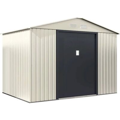 Habitat et Jardin Metallgartenhaus - Beige/Anthrazit Grau Grün - Gartenspeicher - 7.06 m² Habitat et Jardin Metallgartenhaus - Beige/Anthrazit Grau Grün - Gartenspeicher - 7.06 m²