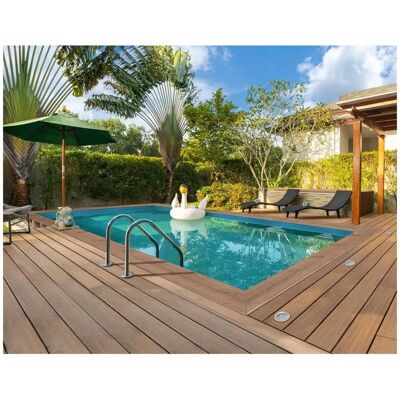 HABITAT ET JARDIN Panama Rechteckiges Schwimmbecken - 6,20x4,10x1,45m HABITAT ET JARDIN Panama Rechteckiges Schwimmbecken - 6,20x4,10x1,45m