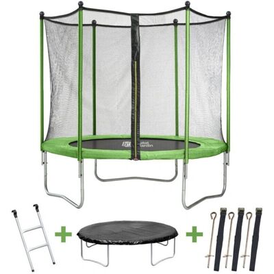 Trampoline 'Yoopi' Habitat Et Jardin 2,44m - Filet, Échelle, Housse - Publicité Trampoline 'Yoopi' Habitat Et Jardin 2,44m - Filet, Échelle, Housse - Publicité
