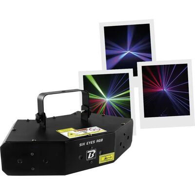 BoomTone DJ Laser Sechs Augen RGB Effekt - Laser Show Effekt BoomTone DJ Laser Sechs Augen RGB Effekt - Laser Show Effekt