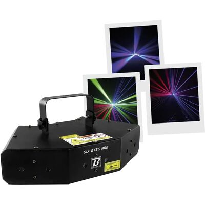 BoomTone DJ Laser Six Eyes RGB - Effet Laser Spectacle - Publicité BoomTone DJ Laser Six Eyes RGB - Effet Laser Spectacle - Publicité