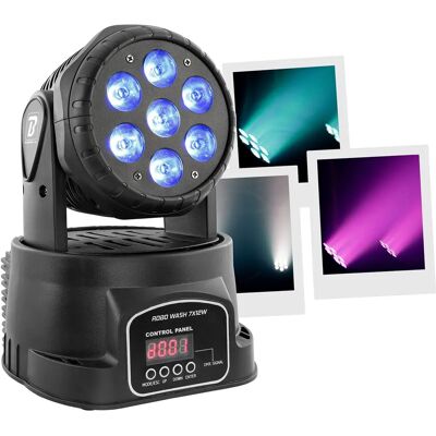 BOOMTONE DJ ROBO WASH 7X12W LED Effekt BOOMTONE DJ ROBO WASH 7X12W LED Effekt