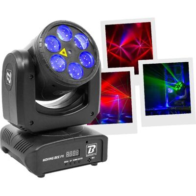 BoomTone DJ - BeeFX-LZR - Moving - LED-Lyrenlicht BoomTone DJ - BeeFX-LZR - Moving - LED-Lyrenlicht