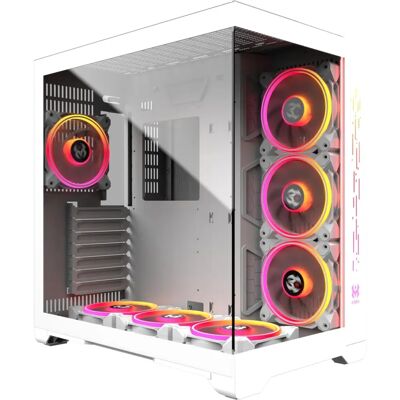MRED Crystal Sea - ATX Semi-Tower Gehäuse mit RGB & gehärtetem Glas MRED Crystal Sea - ATX Semi-Tower Gehäuse mit RGB & gehärtetem Glas