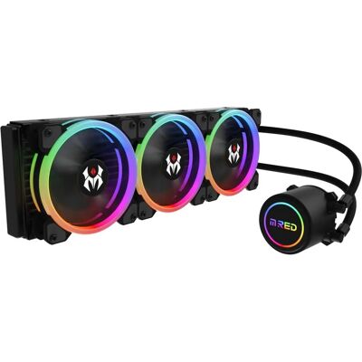Refroidissement par eau M.RED AIO 360mm RGB Arc-en-ciel - AIRW-36 - Publicité Refroidissement par eau M.RED AIO 360mm RGB Arc-en-ciel - AIRW-36 - Publicité