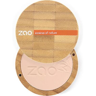 Poudre compacte bio ZAO Cappuccino - Poudre pour le visage - Publicité Poudre compacte bio ZAO Cappuccino - Poudre pour le visage - Publicité