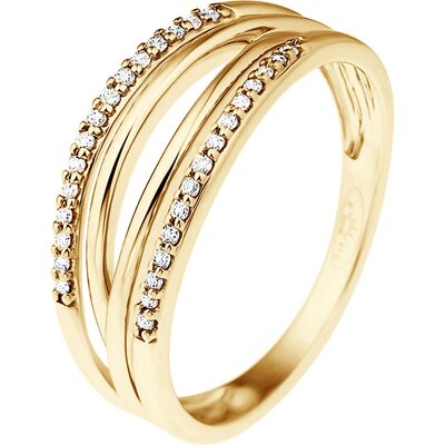 Diadema O 1/2 Weißer Diamant Goldring - Schmuck Diadema O 1/2 Weißer Diamant Goldring - Schmuck