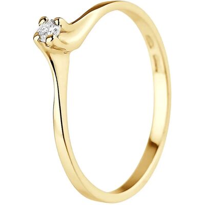 Diadema Diamanten Ring - 0,06 Ct Goud - Maat S Diadema Diamanten Ring - 0,06 Ct Goud - Maat S