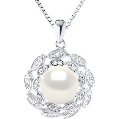 Witte parelketting van Ateliers Saint Germain - Cultuurparel 9-10 mm - Zilver 925 - 42 cm - Frankrijk Witte parelketting van Ateliers Saint Germain - Cultuurparel 9-10 mm - Zilver 925 - 42 cm - Frankrijk