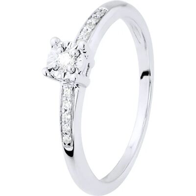 Diadema Model - Witgouden Diamant Solitaire Set - Ring Diadema Model - Witgouden Diamant Solitaire Set - Ring
