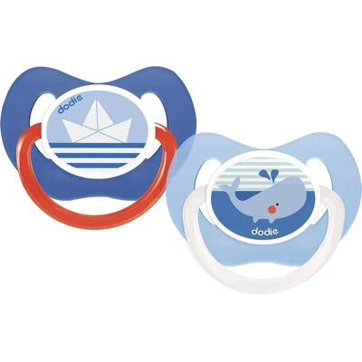 Sucette Dodie - Silicone physiologique +6 mois, 2 pièces - Publicité Sucette Dodie - Silicone physiologique +6 mois, 2 pièces - Publicité