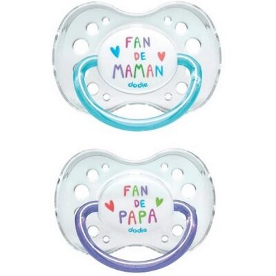 Sucettes Dodie - Modèle A44 - Silicone Anatomique, 2 pièces - Bébé & Maman - Publicité Sucettes Dodie - Modèle A44 - Silicone Anatomique, 2 pièces - Bébé & Maman - Publicité