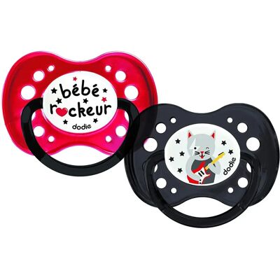 Dodie Baby Rockeur Anatomische Silikonsauger - 2er Pack Dodie Baby Rockeur Anatomische Silikonsauger - 2er Pack