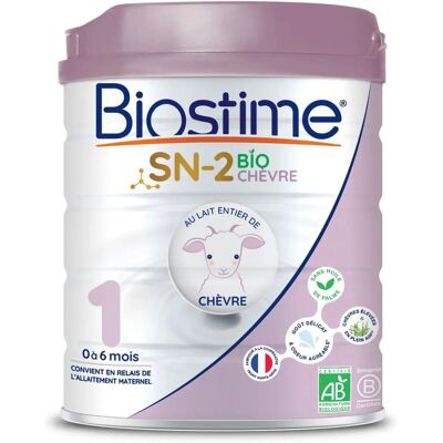 Lait de chèvre bio Biostime 0-6 mois - Lait pour bébé - Publicité Lait de chèvre bio Biostime 0-6 mois - Lait pour bébé - Publicité