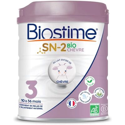 Biostime Lait de Chèvre Bio 3ème Âge - Lait Infantile - 10-36 Mois - Publicité Biostime Lait de Chèvre Bio 3ème Âge - Lait Infantile - 10-36 Mois - Publicité