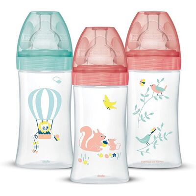 MAM Baby Rosa 3 Biberones - biberones MAM Baby Rosa 3 Biberones - biberones