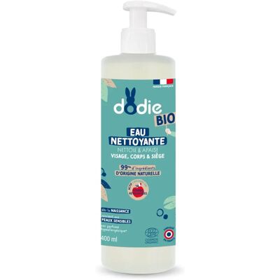 Dodie Woda Do Mycia Niemowląt - 400ml - Organiczna i Delikatna Dodie Woda Do Mycia Niemowląt - 400ml - Organiczna i Delikatna
