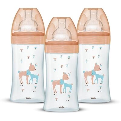 Zestaw 3 butelek dla dzieci Dodie - 270ml Zestaw 3 butelek dla dzieci Dodie - 270ml