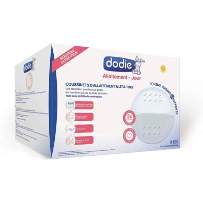 Dodie Ultra-Dünne Still-Pads - Packung 100 Dodie Ultra-Dünne Still-Pads - Packung 100