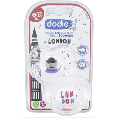 Sucette Dodie - Plus de 18 Mois - Design Londres - Silicone Anatomique - Publicité Sucette Dodie - Plus de 18 Mois - Design Londres - Silicone Anatomique - Publicité